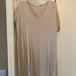 Cream t shirt dress